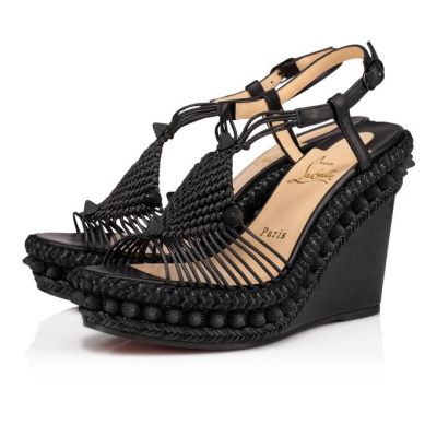 Alpargatas Janis In Spain Christian Louboutin Mujer - Negros - 1210930CMA3